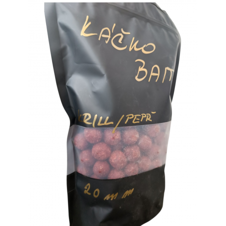 Boilies Krill/Pepř 20 mm od Káčko Baits