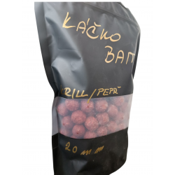 Boilies Krill/Pepř 20 mm od Káčko Baits