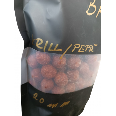 Boilies Krill/Pepř 20 mm od Káčko Baits