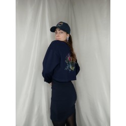 Dámská crop mikina s potiskem