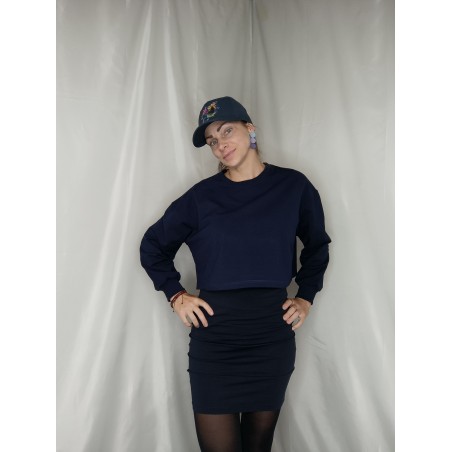 Dámská crop mikina s potiskem