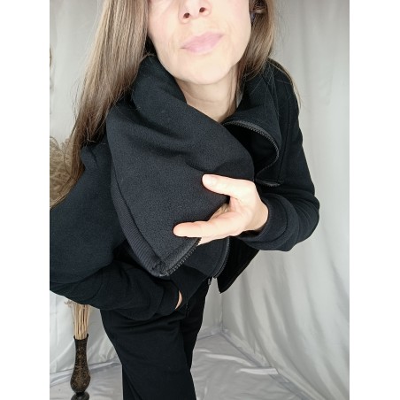 Dámská fleecová mikina černá